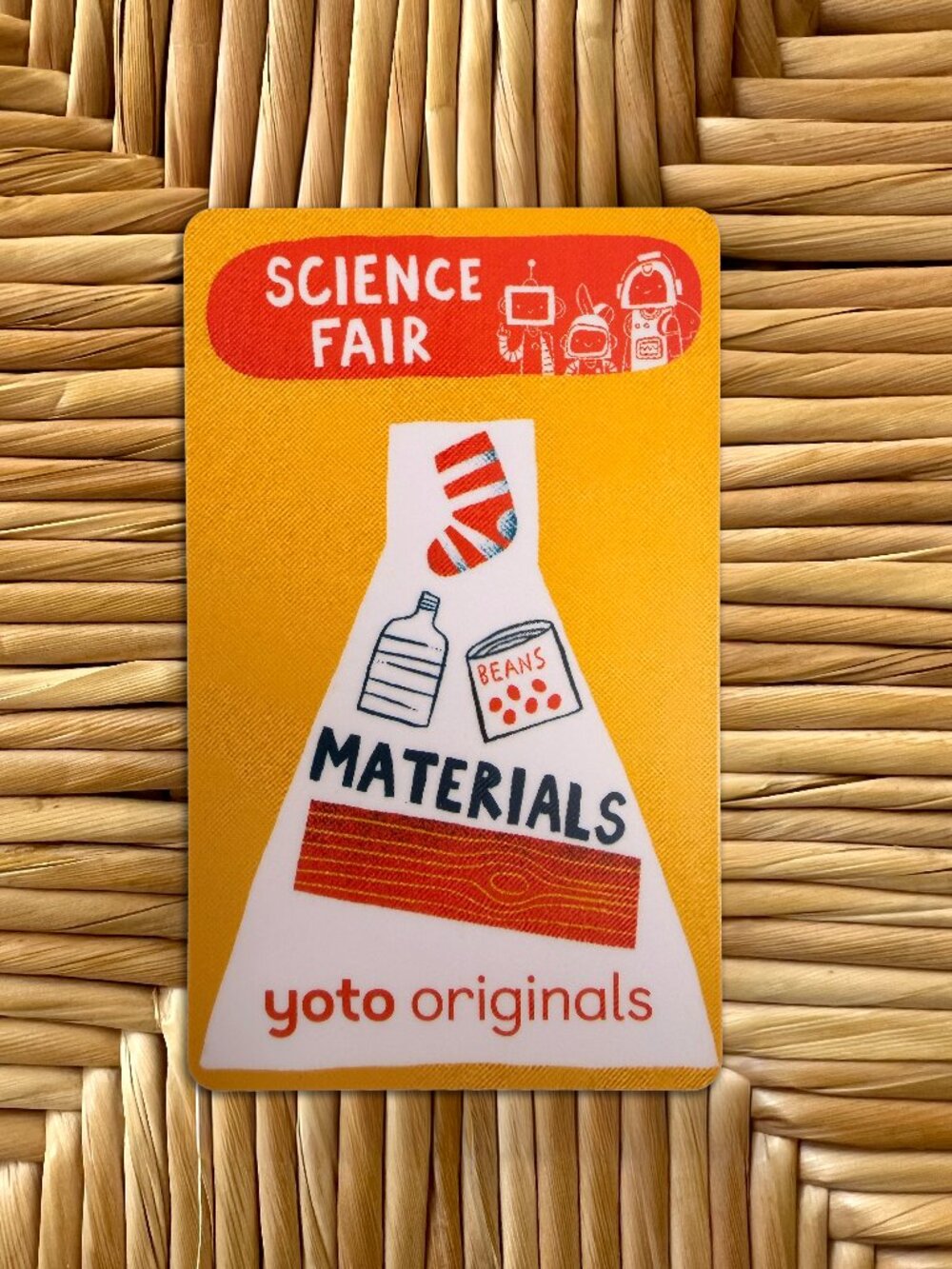 Materials BrainBots Science Fair Yoto Card